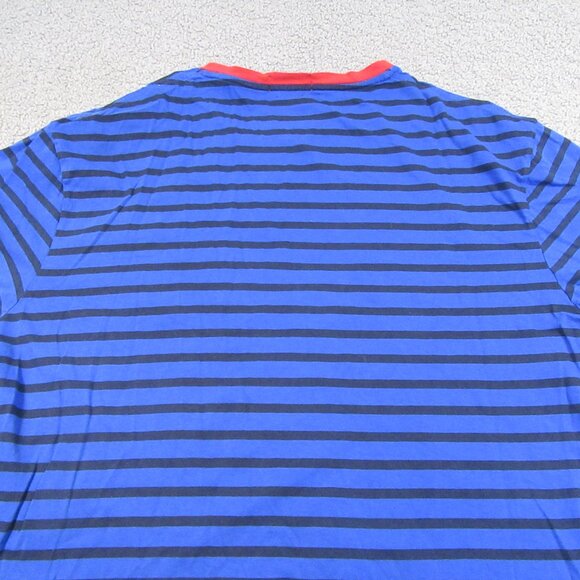 Polo Ralph Lauren Men's T-Shirt Large Blue Striped Navy Reserve RL-93 Pocket Tee - Picture 8 of 10